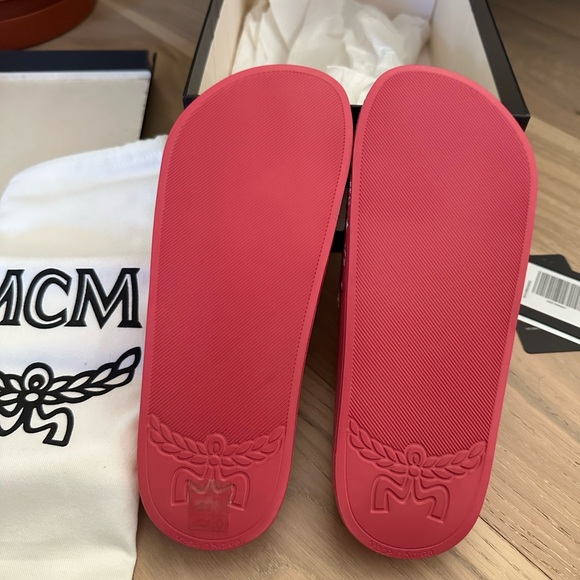 MCM Fuchsia Slide Sandals - Picture 8 of 9